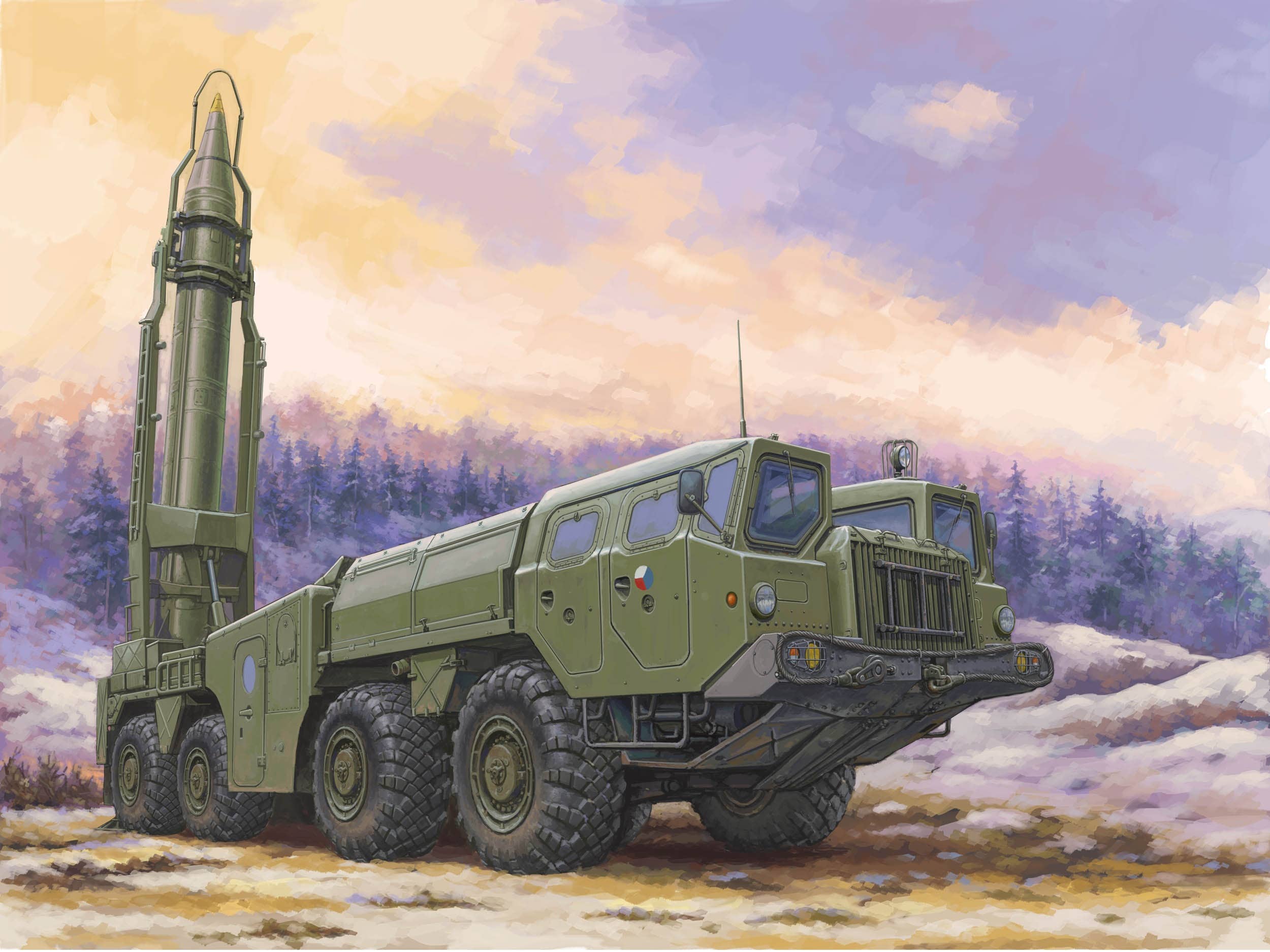 Hobby Boss 1/72 Soviet (9P117M1) Launcher with R17 Rocket of 9K72 Missile Complex "Elbrus"(Scud B) | 6939319229397