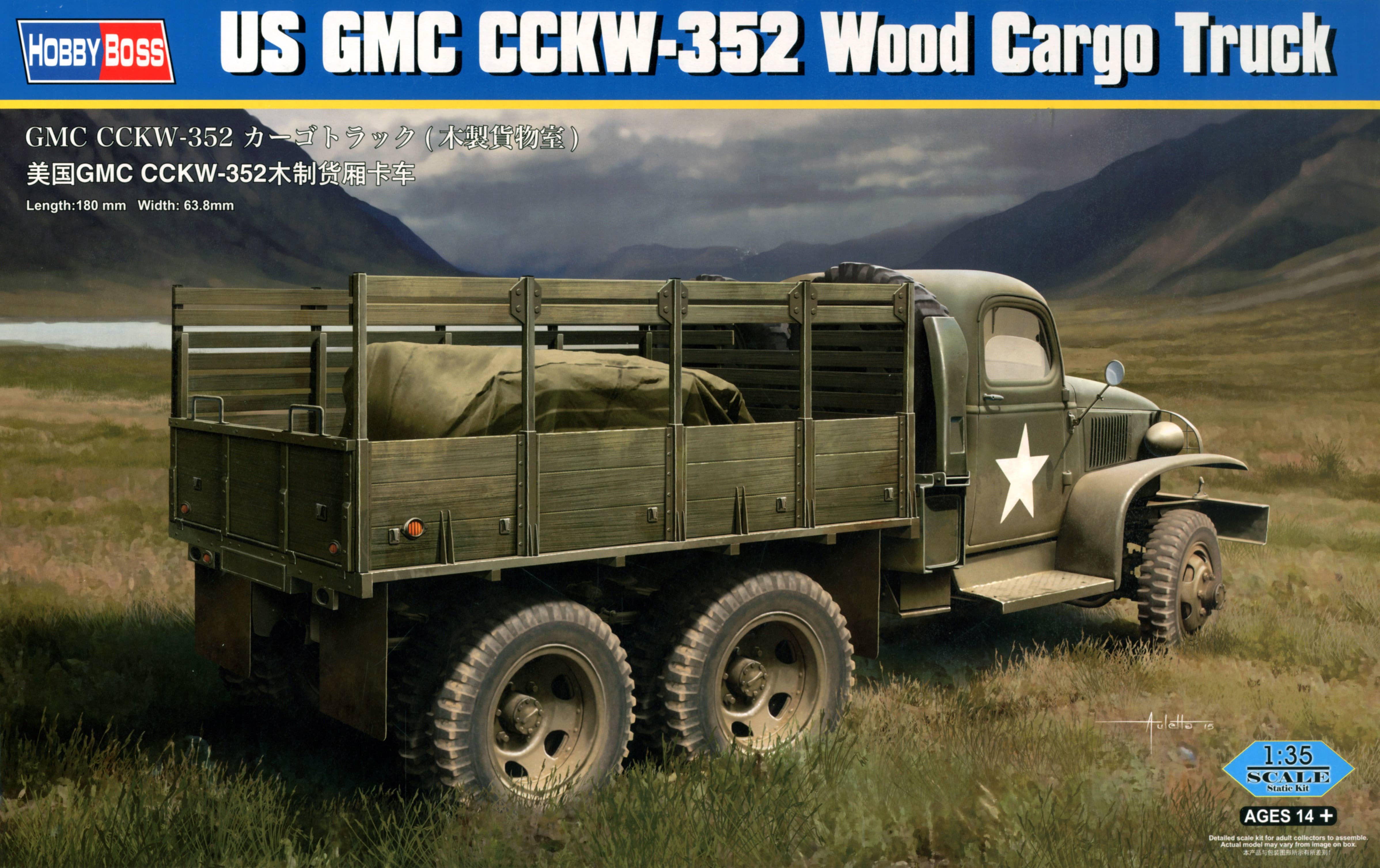 Hobby Boss 1/35 CCKW-352 Wood Cargo Truck | 6939319238320