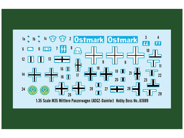 Hobby Boss 1/35 M35 Mittlere Panzerwagen (ADGZ-Daimler) | 6939319238894