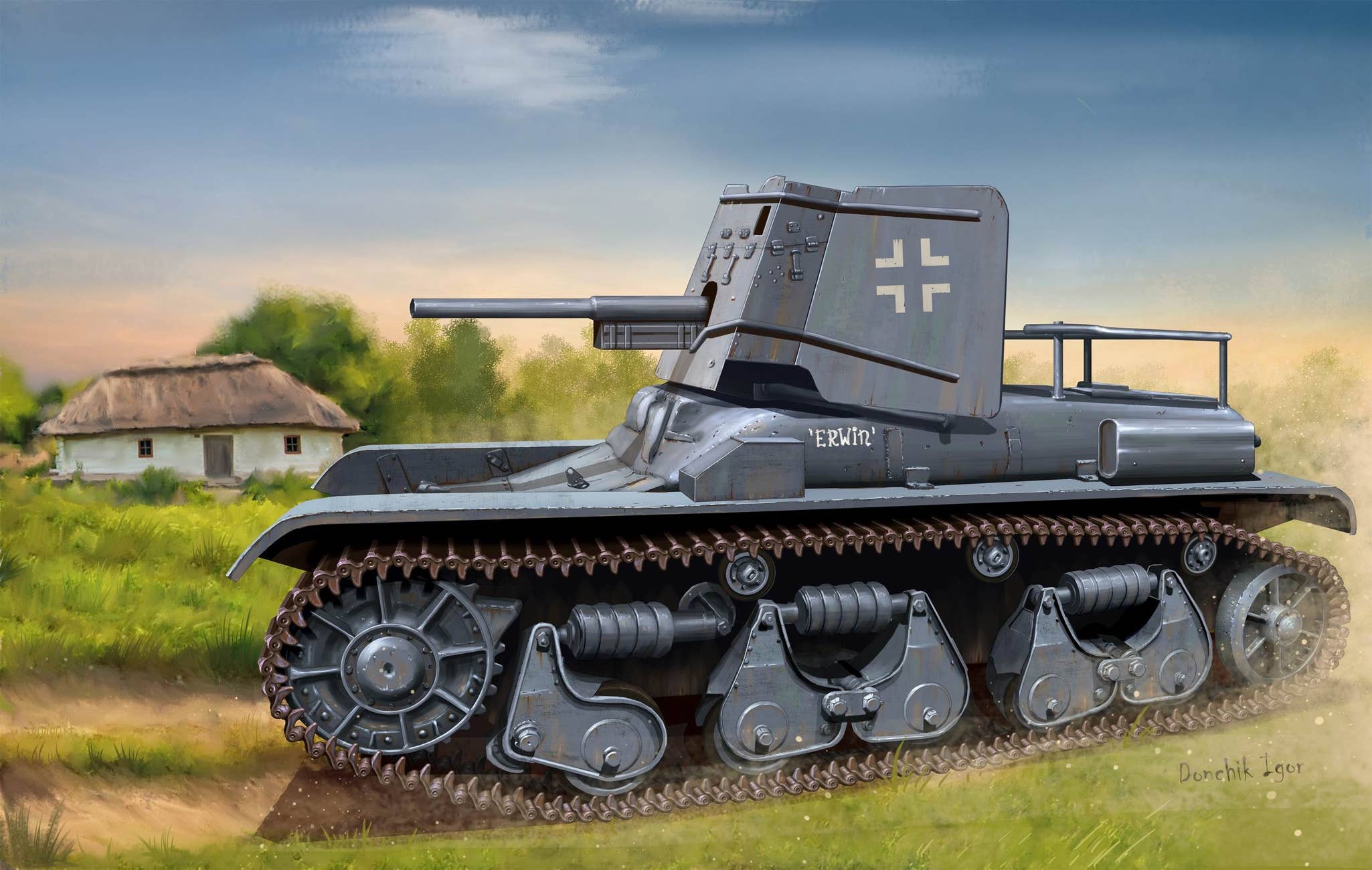 Hobby Boss 1/35 German 3.7cm Pak 35/36 auf Pz.Kpfw 35R(f) | 6939319238955