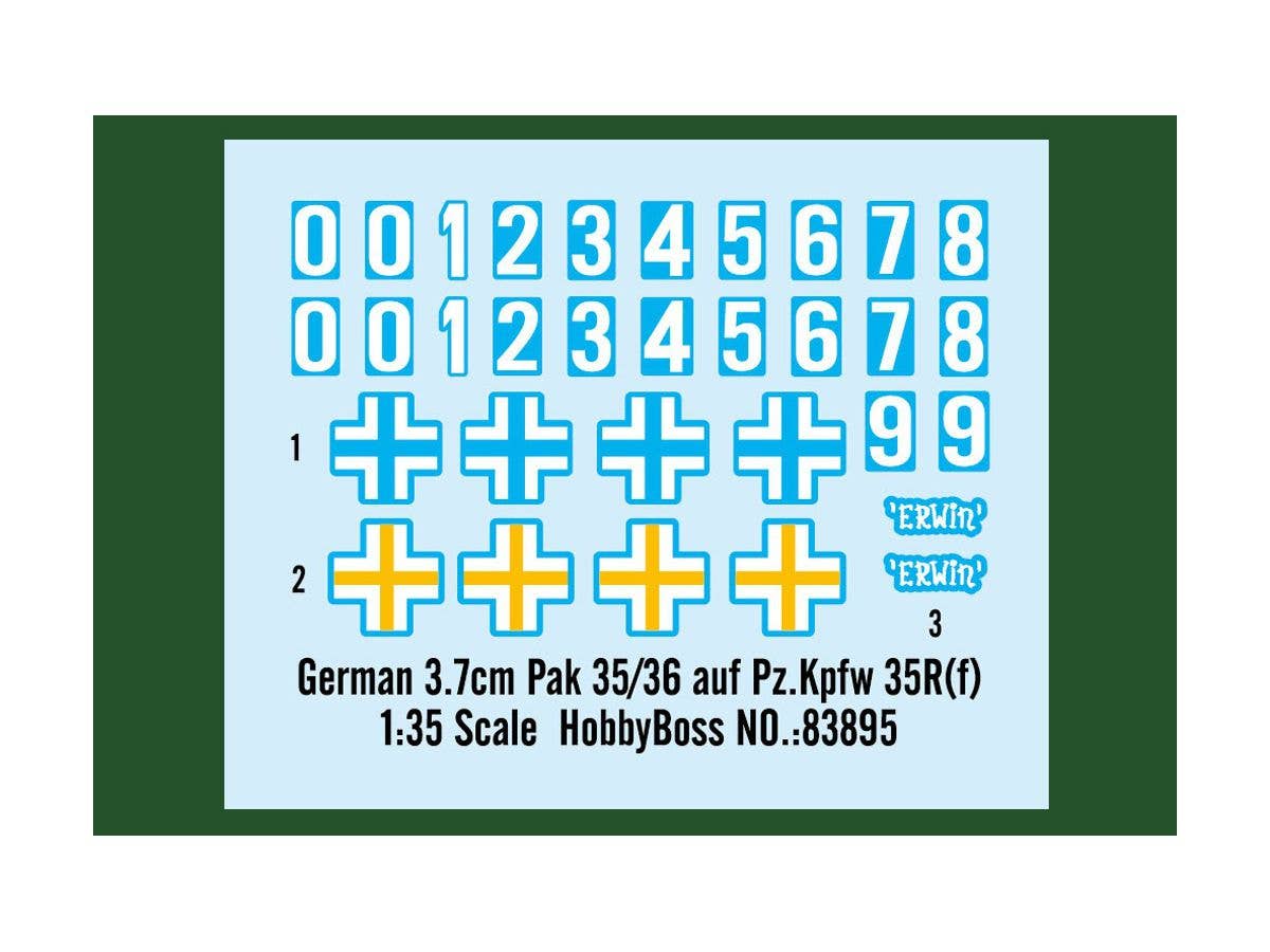 Hobby Boss 1/35 German 3.7cm Pak 35/36 auf Pz.Kpfw 35R(f) | 6939319238955