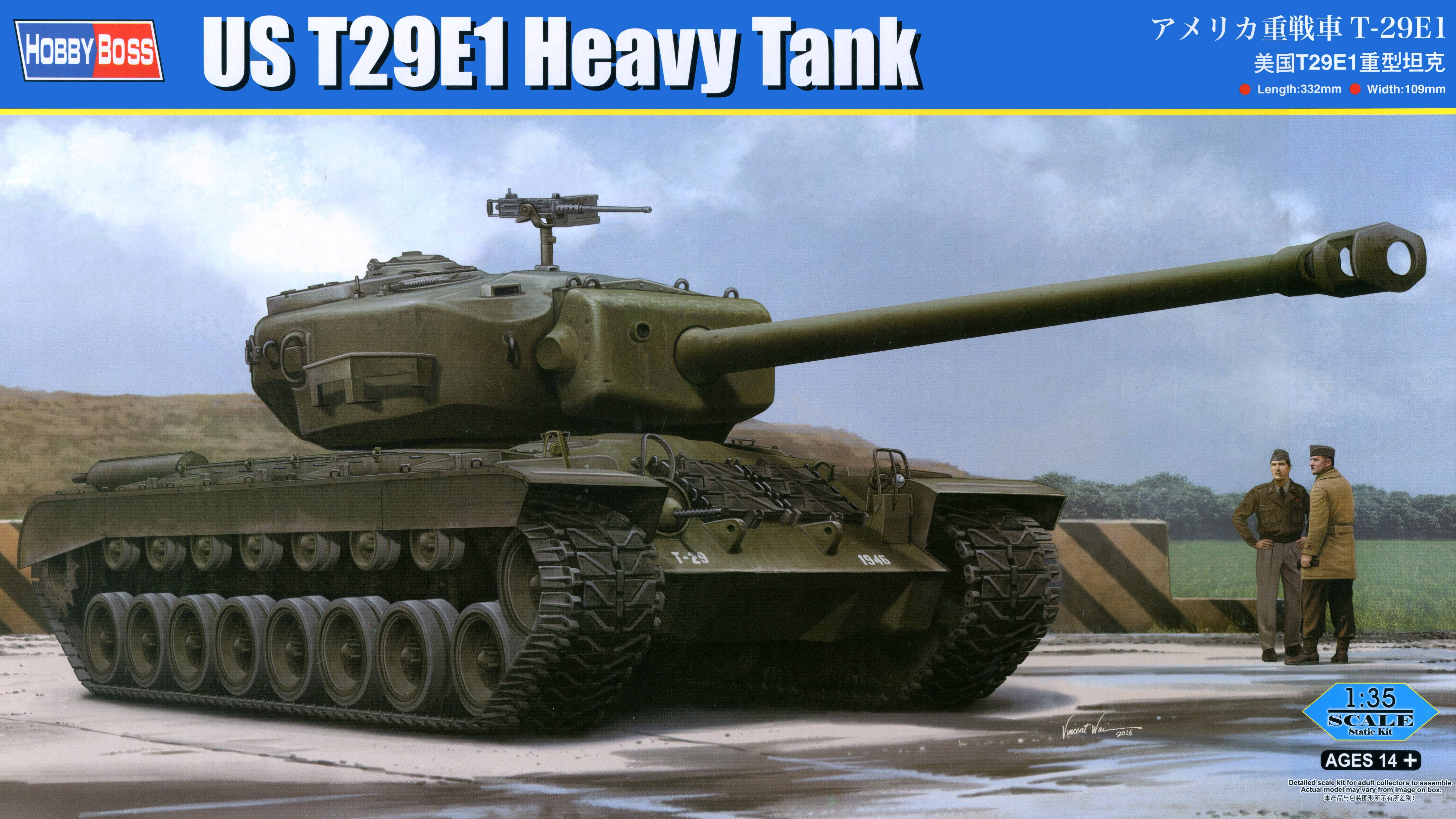 Hobby Boss 1/35 US T29E1 Heavy Tank | 6939319245106