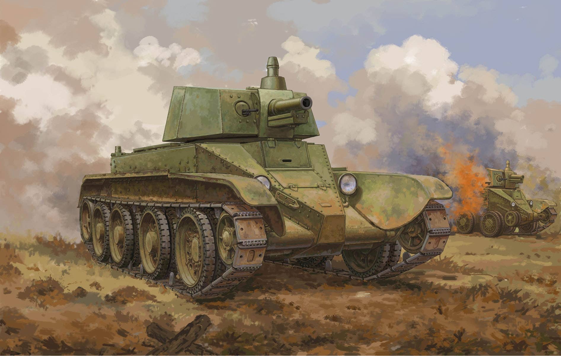 Hobby Boss 1/35 Soviet D-38 Tank | 6939319245175