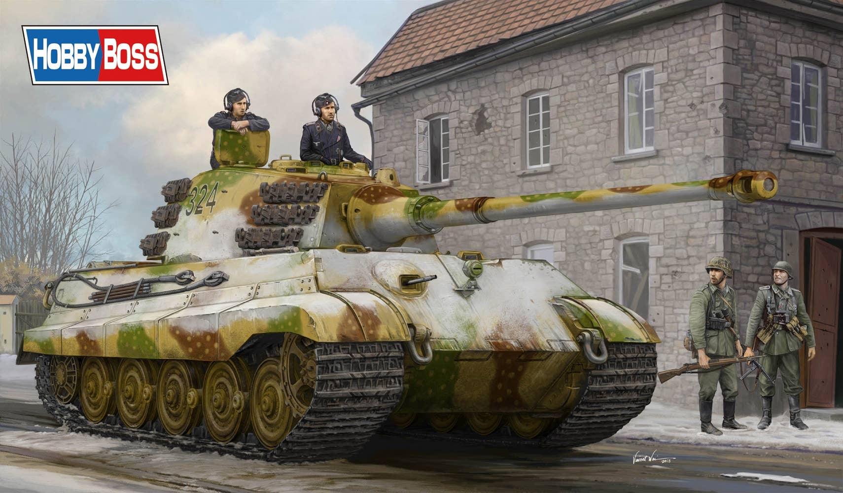 Hobby Boss 1/35 Pz.Kpfw.VI Sd.Kfz.182 Tiger II (Henschel Feb. 1945 Production) | 6939319245328