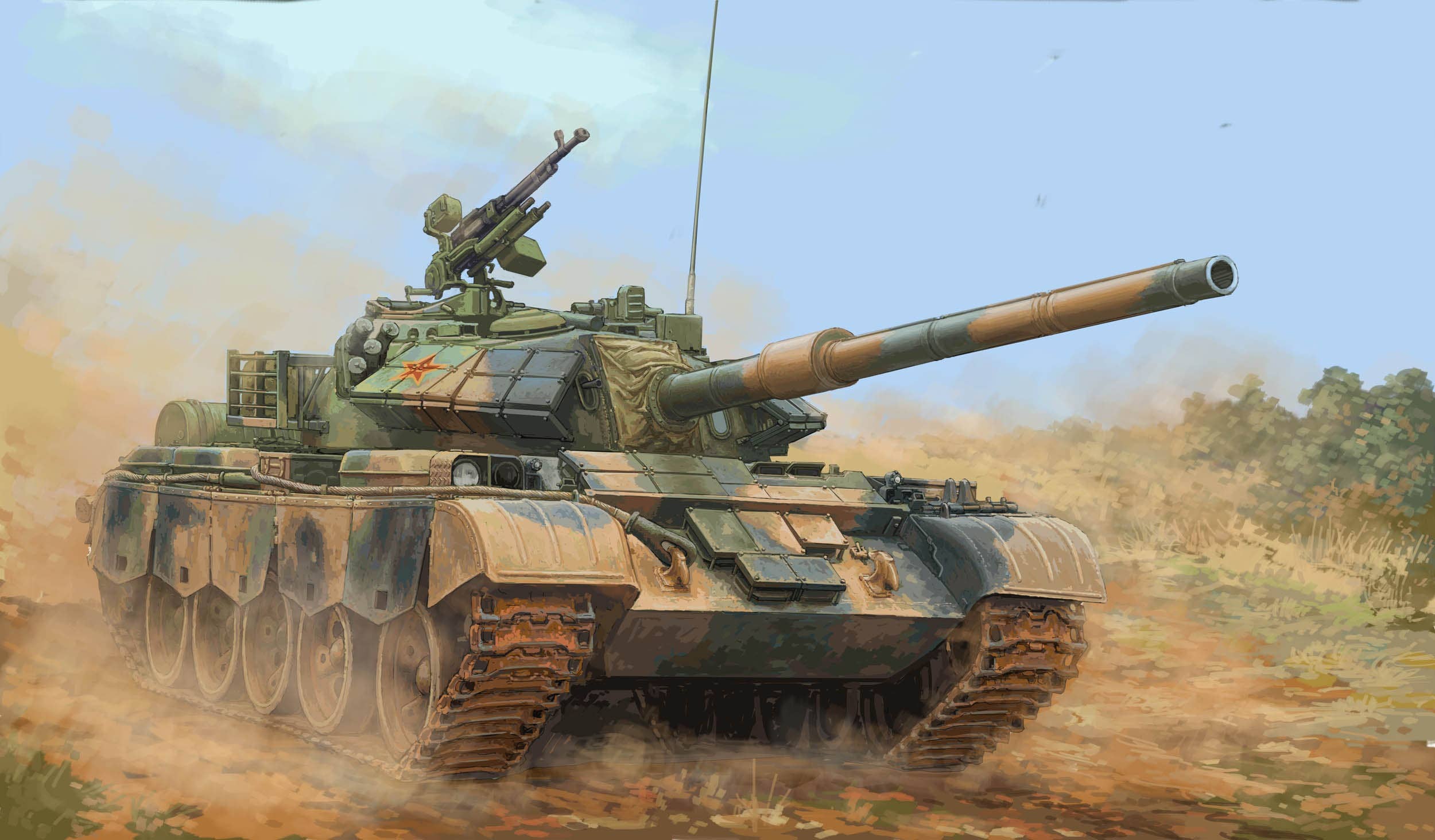 Hobby Boss 1/35 PLA Type-59-D Medium Tank | 6939319245410