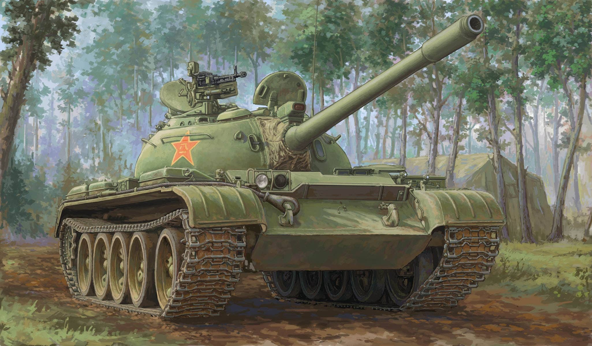 Hobby Boss 1/35 PLA Type-59-1 Medium Tank | 6939319245427
