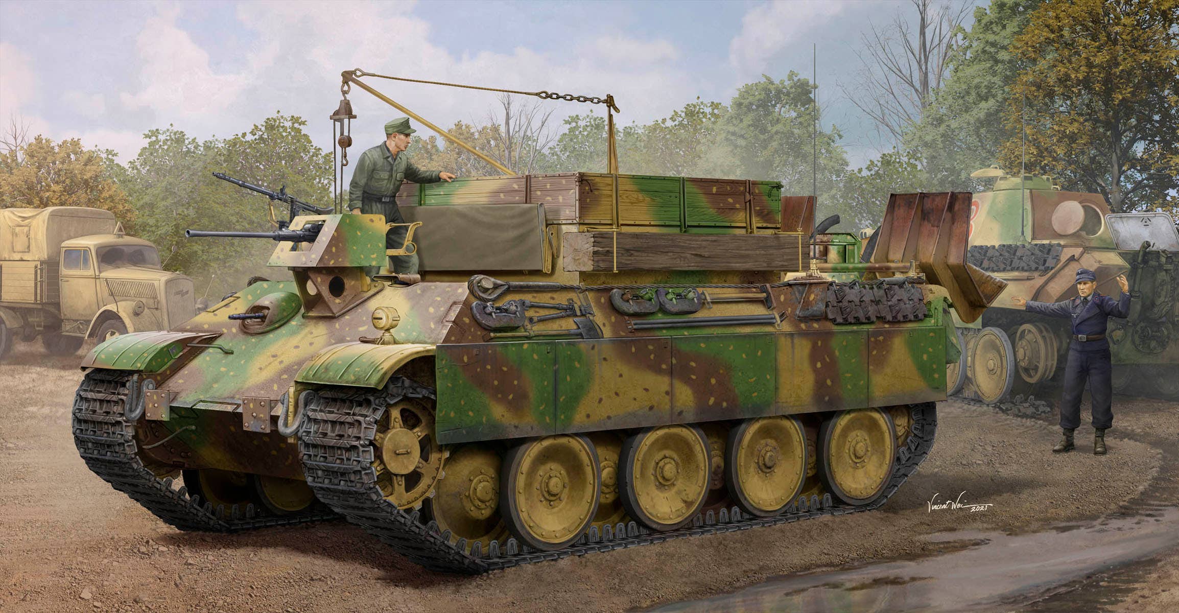 Hobby Boss 1/35 German Sd.Kfz.179 Bergepanther Ausf.G Late Version | 6939319245540