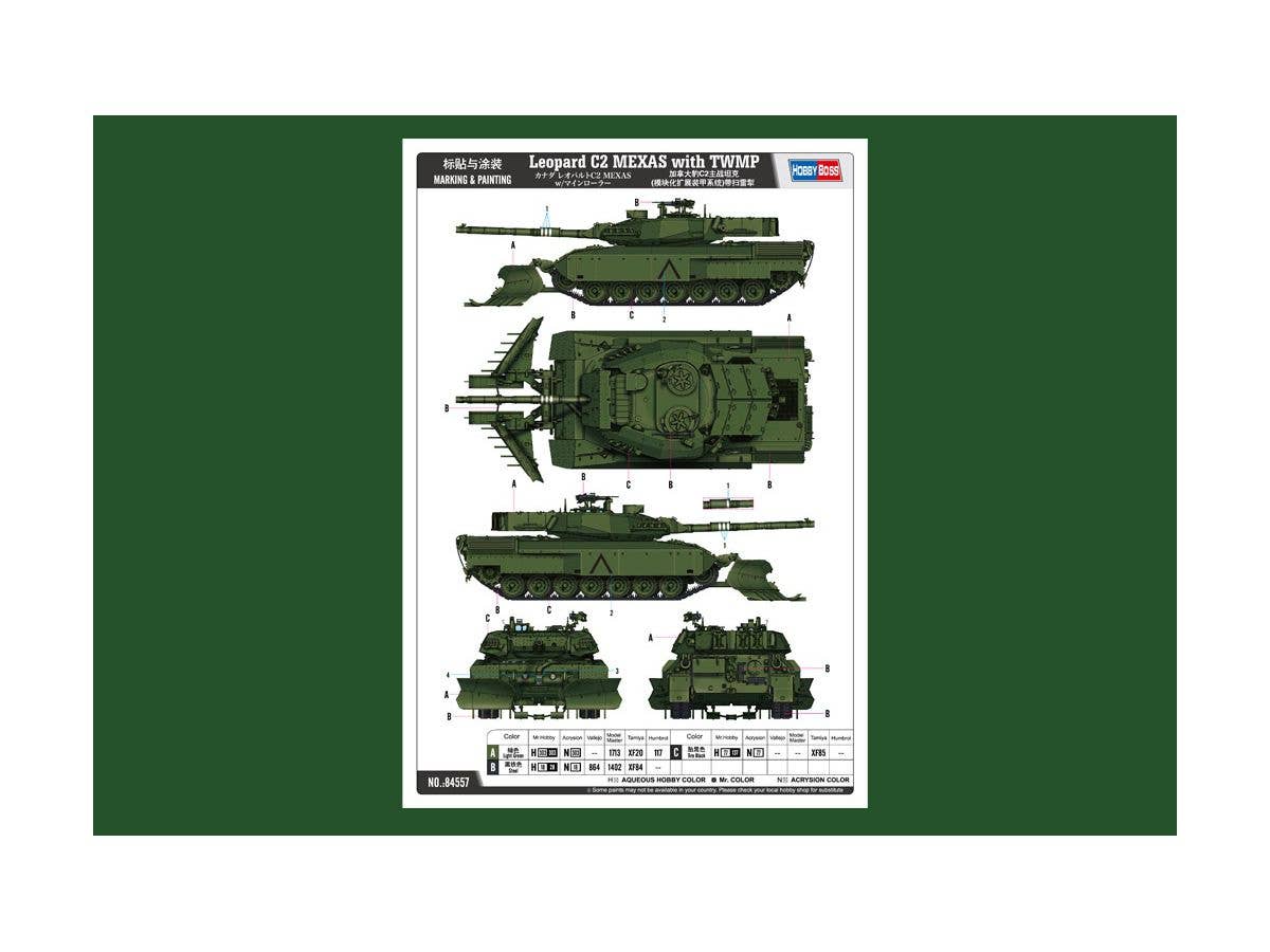 Hobby Boss 1/35 Leopard C2 MEXAS with TWMP | 6939319245571