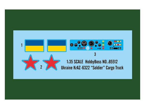 Hobby Boss 1/35 Ukraine KrAZ-6322 “Soldier” Cargo Truck | 6939319255129