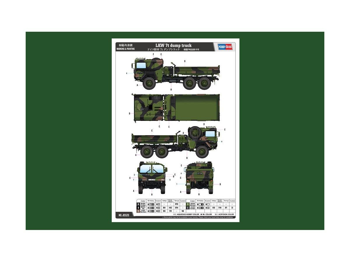 Hobby Boss 1/35 LKW 7t Dump Truck | 6939319255204