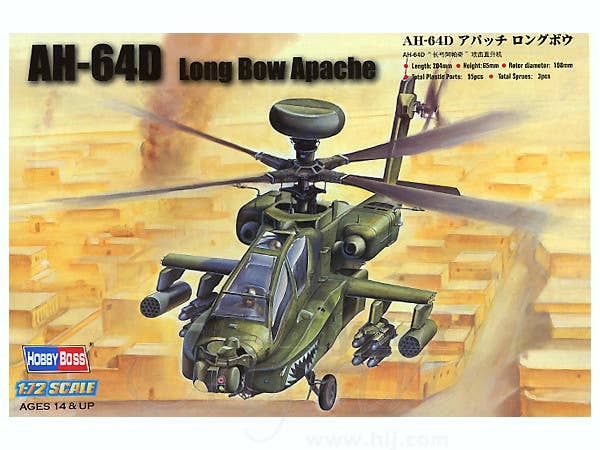 Hobby Boss 1/72 AH-64D 'Long Bow Apache' | 6939319272195