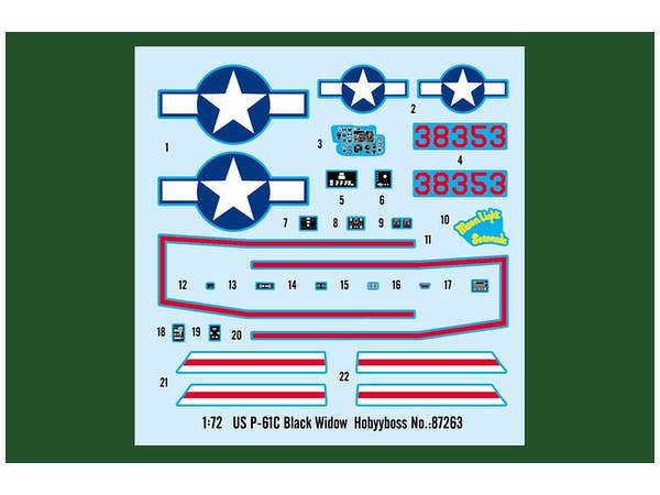 Hobby Boss 1/72 US P-61C Black Widow | 6939319272638