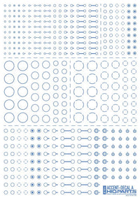 HiQ Parts Accent Decal A Blue (1pc) | 4573211374902