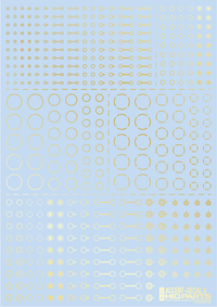 HiQ Parts Accents Decal A Gold (1pc) | 4573211372823