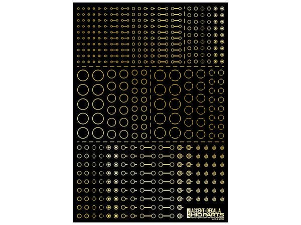 HiQ Parts Accents Decal A Gold (1pc) | 4573211372823