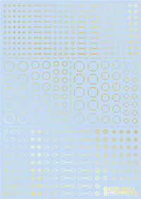 HiQ Parts Accents Decal A Foil Gold (1pc) | 4573211373189