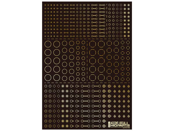 HiQ Parts Accents Decal A Foil Gold (1pc) | 4573211373189