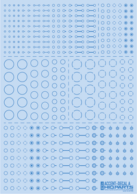 HiQ Parts Accents Decal A Indigo Blue (1pc) | 4573211372854