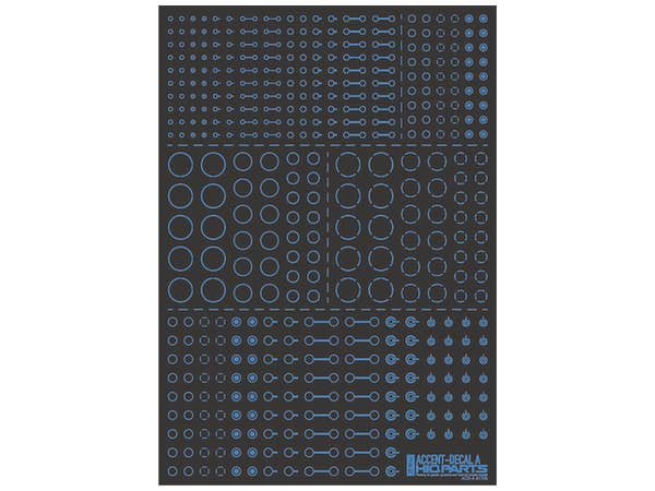 HiQ Parts Accents Decal A Indigo Blue (1pc) | 4573211372854