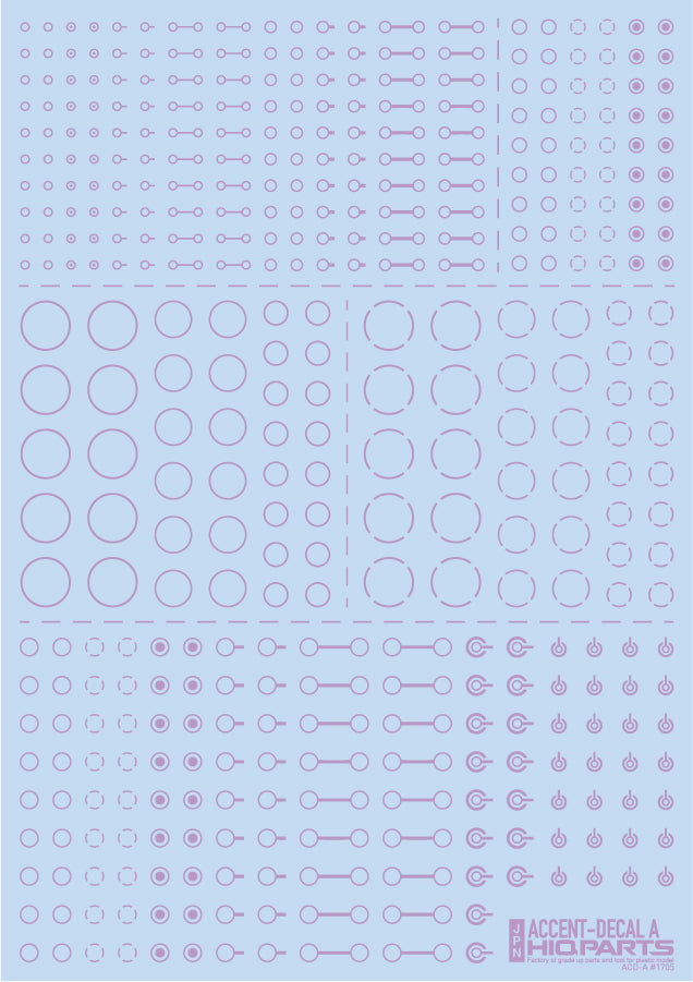 HiQ Parts Accent Decal A Light Purple (1pc) | 4573211372847