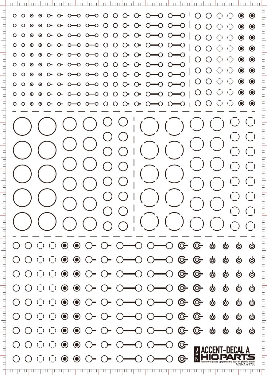 HiQ Parts Accent Decal A Light Purple (1pc) | 4573211372847
