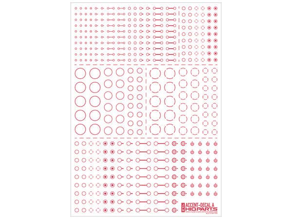 HiQ Parts Accent Decal A Pink (1pc) | 4573211372861
