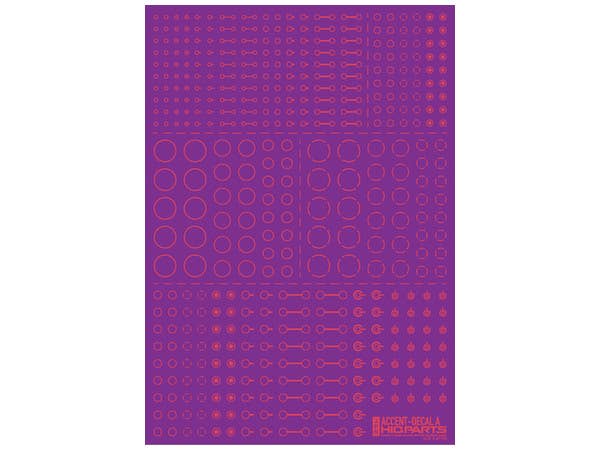 HiQ Parts Accent Decal A Pink (1pc) | 4573211372861
