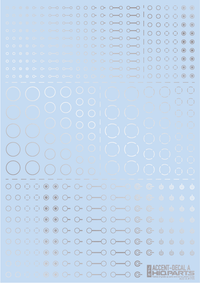 HiQ Parts Accent Decal A Silver (1pc) | 4573211372830