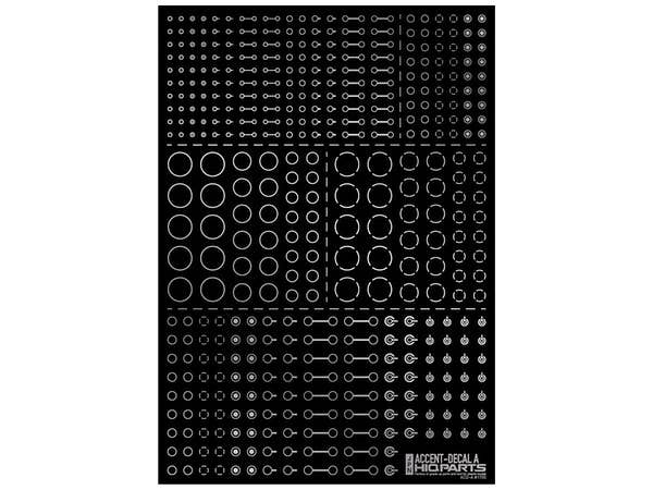HiQ Parts Accent Decal A Silver (1pc) | 4573211372830