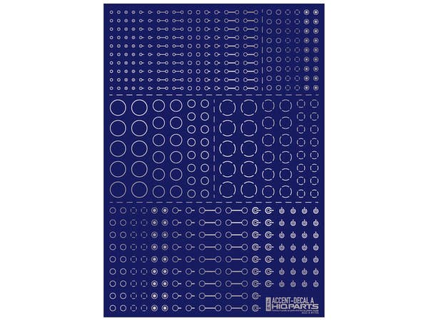 HiQ Parts Accent Decal A Silver (1pc) | 4573211372830