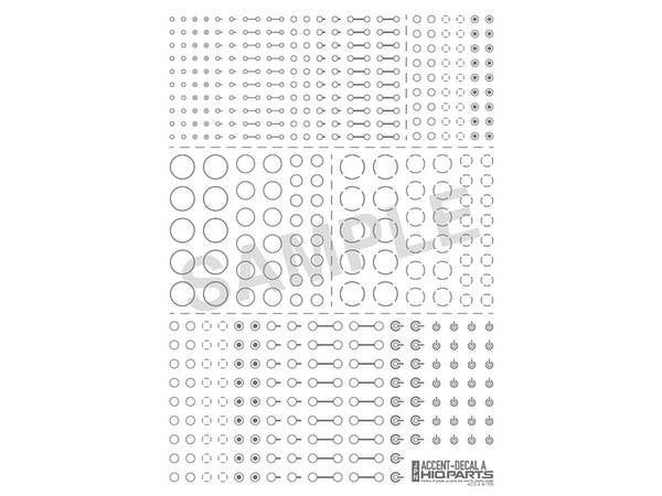 HiQ Parts Accent Decal A Gray (1pc) | 4573211372793