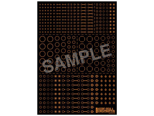 HiQ Parts Accent Decal A Orange (1pc) | 4573211372779