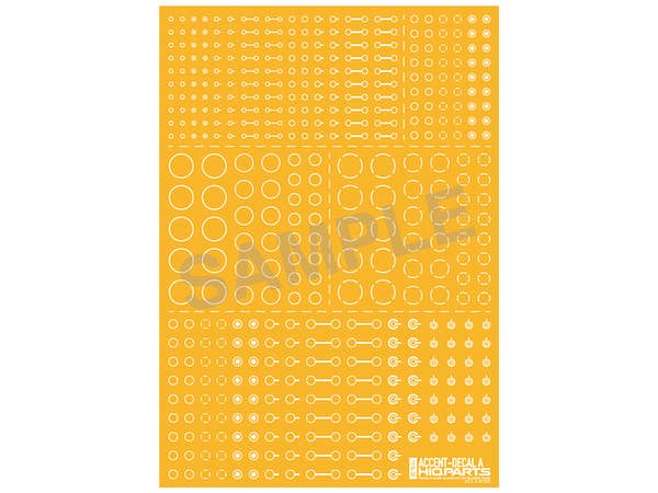 HiQ Parts Accent Decal A White (1pc) | 4573211372755