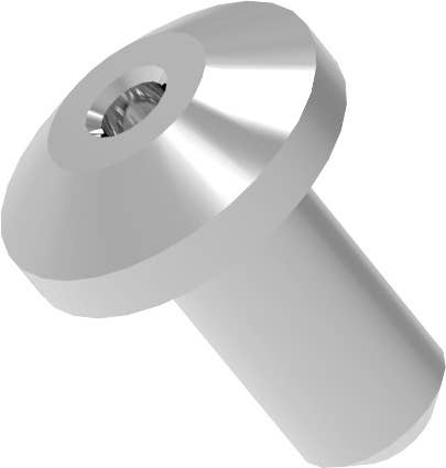 HiQ Parts BL Rivet 1.00mm Silver(50pcs) | 4573211374742