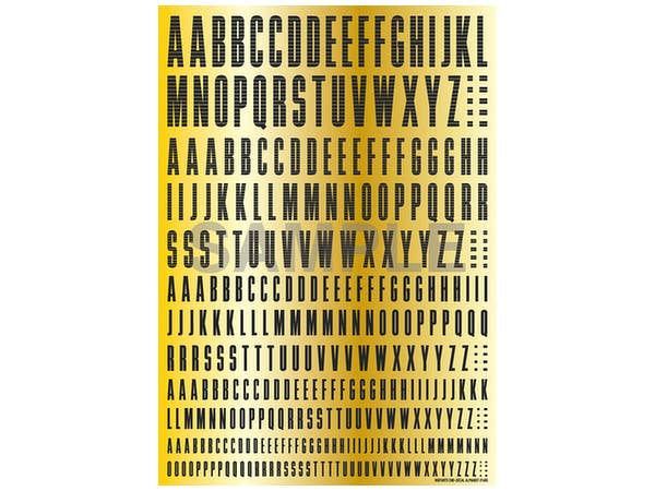 HiQ Parts CND Decal Alphabet Dark Gray (1pc) | 4573211372007