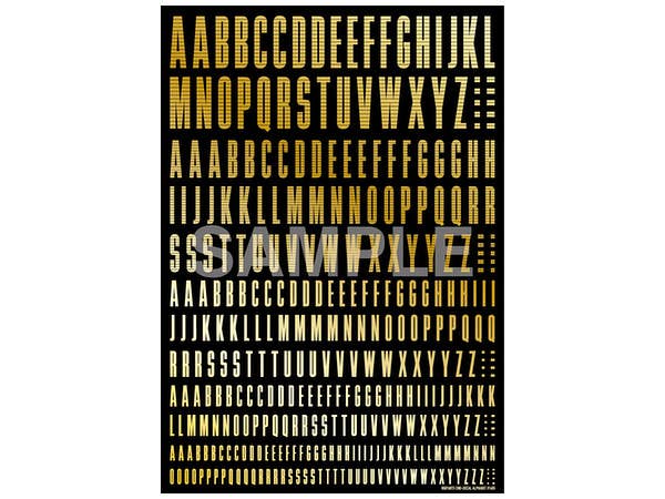 HiQ Parts CND Decal Alphabet Gold (1pc) | 4573211372014
