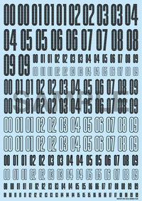 HiQ Parts CND Decal Number Dark Gray (1pc) | 4573211371970