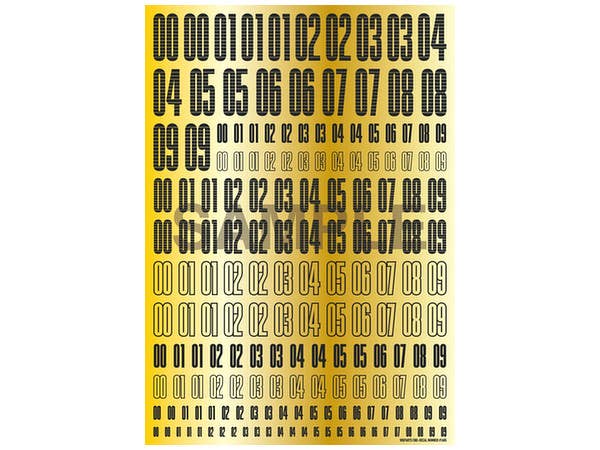 HiQ Parts CND Decal Number Dark Gray (1pc) | 4573211371970