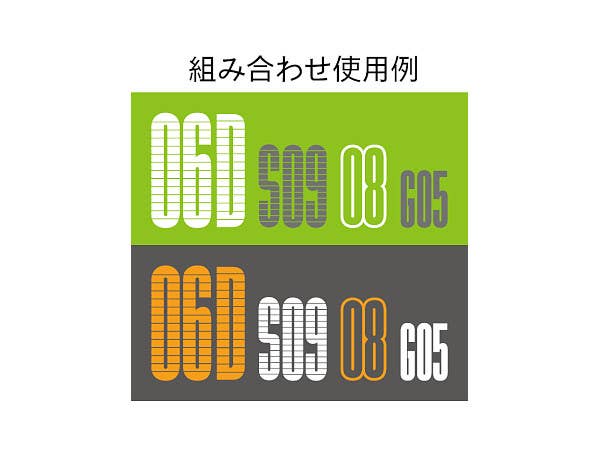 HiQ Parts CND Decal Number White (1pc) | 4573211371796