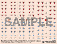 HiQ Parts Custom Eye Decal 1/12 4-B (1pc) | 4582370707032