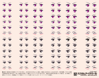 HiQ Parts Custom Eye Decal 1/12 9-C (1pc) | 4573211374223