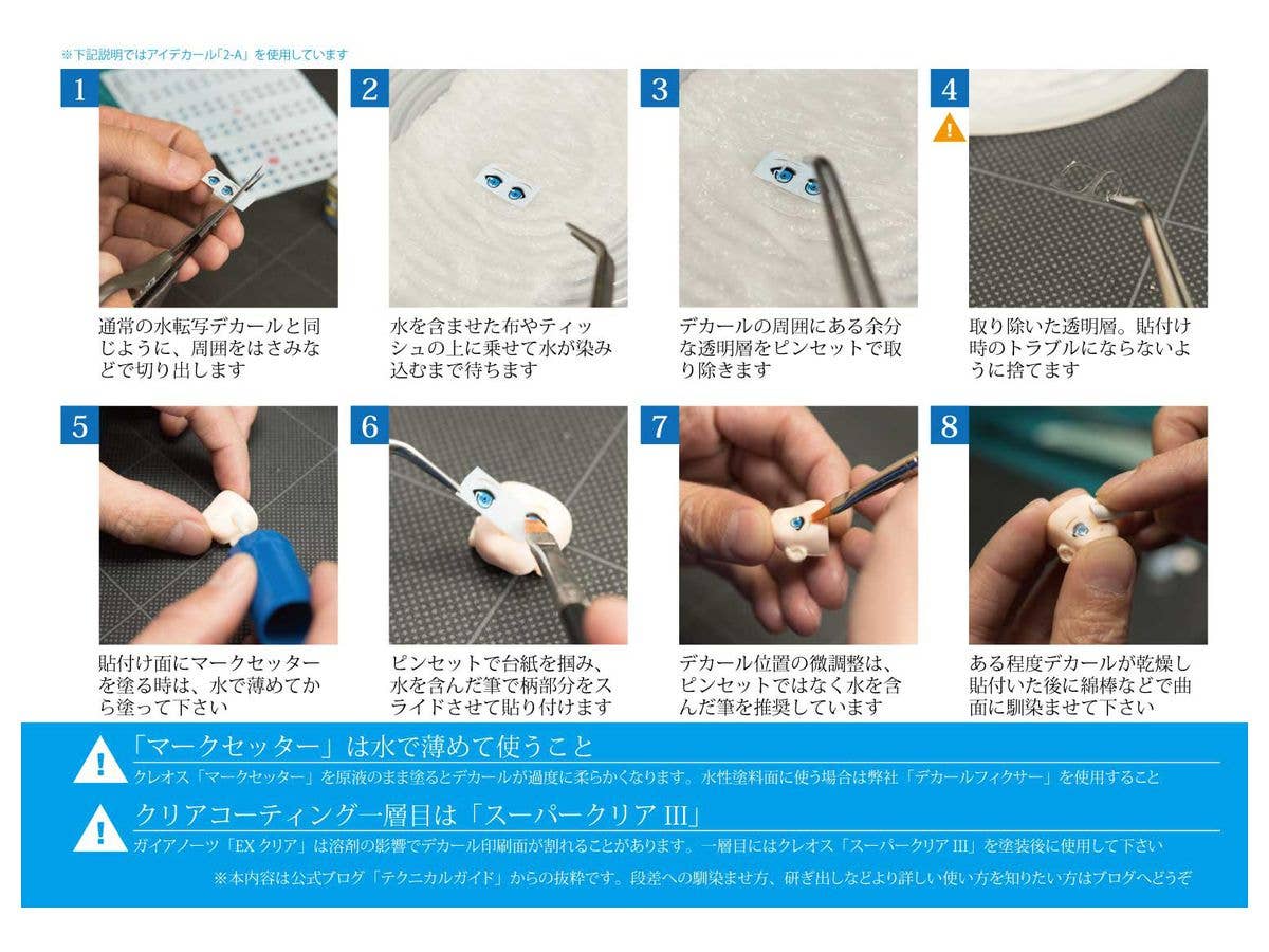 HiQ Parts Custom Eye Decal 1/12 11-C (1pc) | 4573211374247
