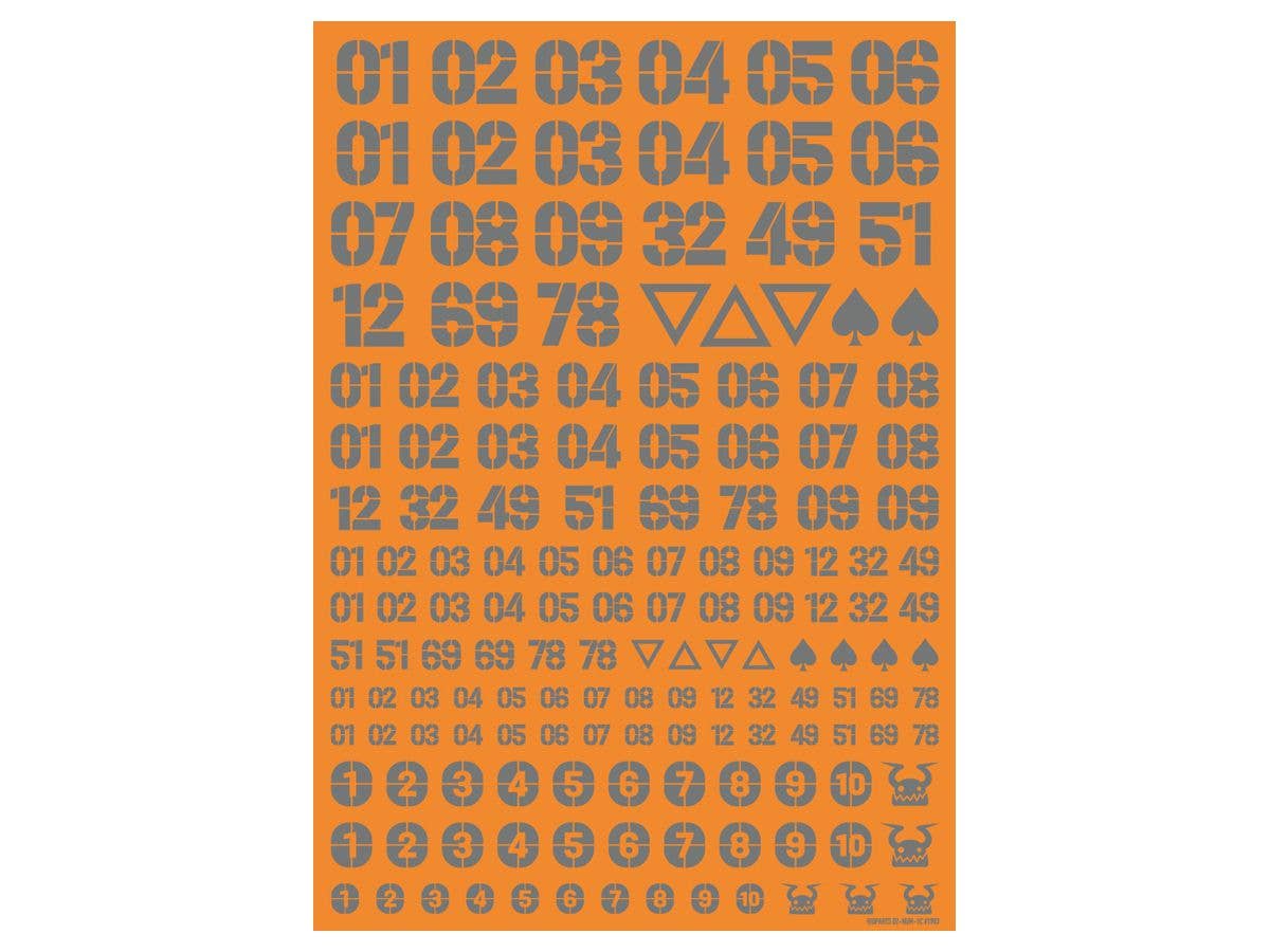 HiQ Parts DZ Number Decal Grey (1pc) | 4573211374834
