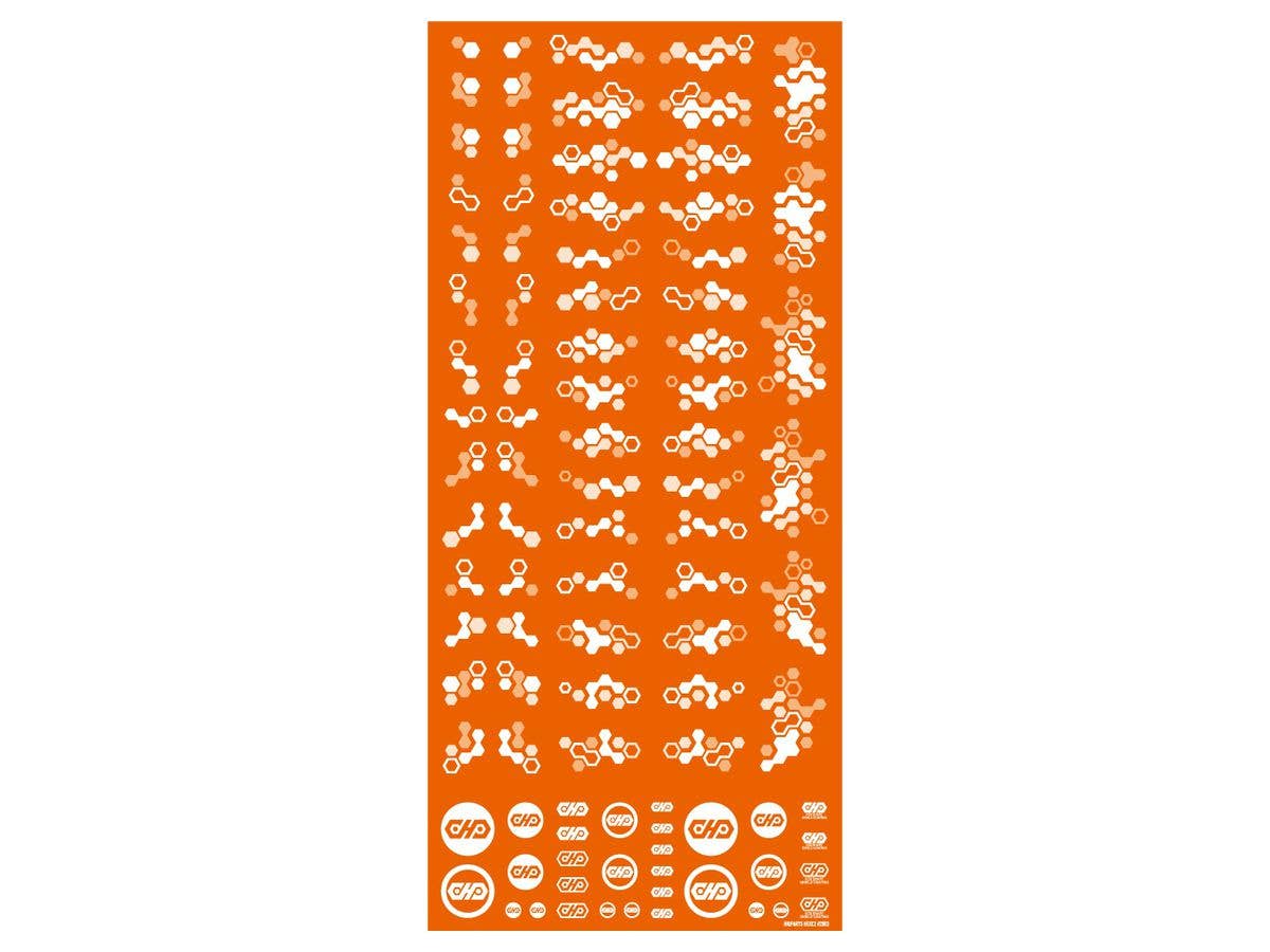 HiQ Parts Hex Camouflage Decal 2 White (1 sheet) | 4573211375428