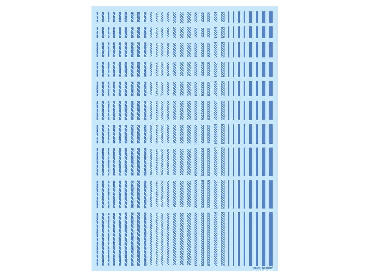 HiQ Parts Line Decal 2 Blue (1pc) | 4573211374919