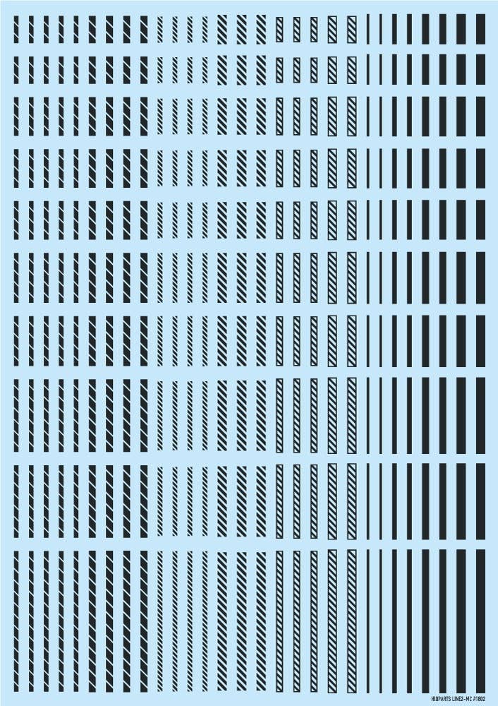 HiQ Parts Line Decal 2 Dark Gray (1pc) | 4573211373745