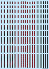 HiQ Parts Line Decal 02 Dark Gray-Red (1pc) | 4573211375015