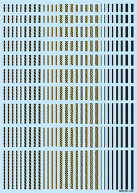 HiQ Parts Line Decal 02 Dark Gray-Yellow (1pc) | 4573211375008