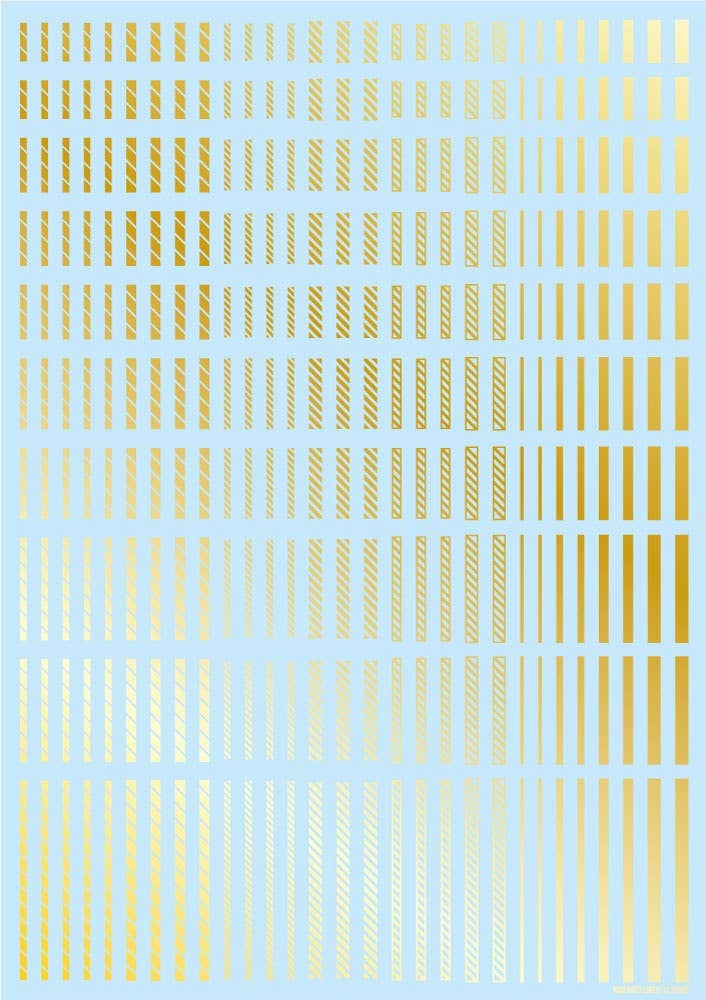 HiQ Parts Line Decal 2 Gold (1pc) | 4573211373936
