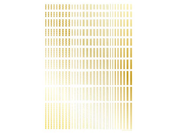 HiQ Parts Line Decal 2 Gold (1pc) | 4573211373936